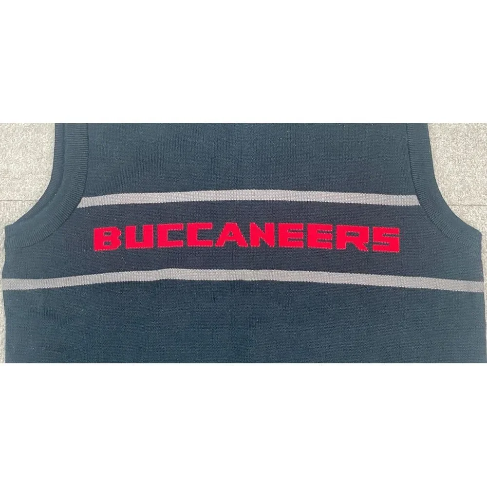 Reebok NFL Team Apparel Vintage Tampa Bay Buccaneers Sweater Vest Size Large - Picture 4 of 12